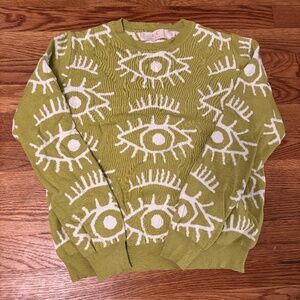 Green women's sweater S